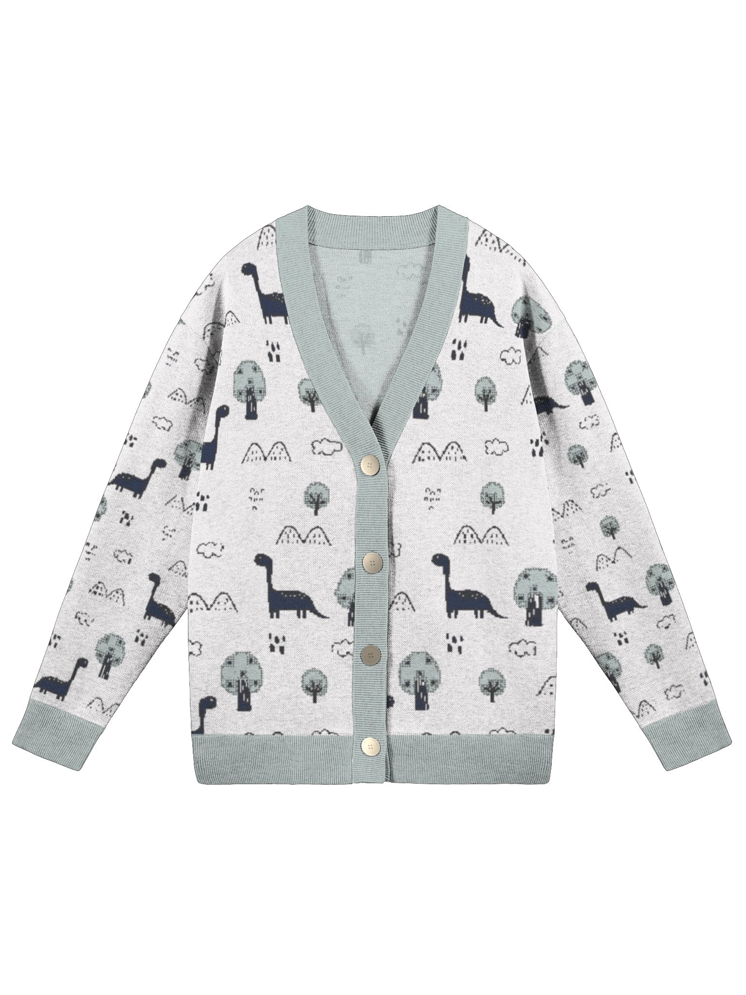 Dinosaur Themed Knitted Cardigan product image (1)