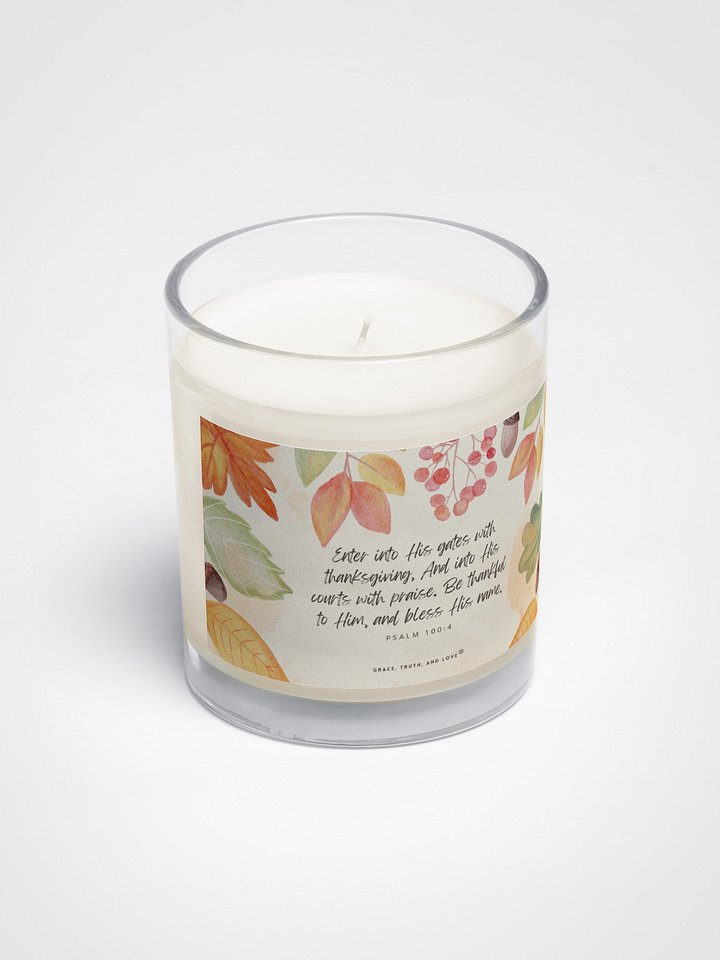Psalm 100:4 Candle product image (2)
