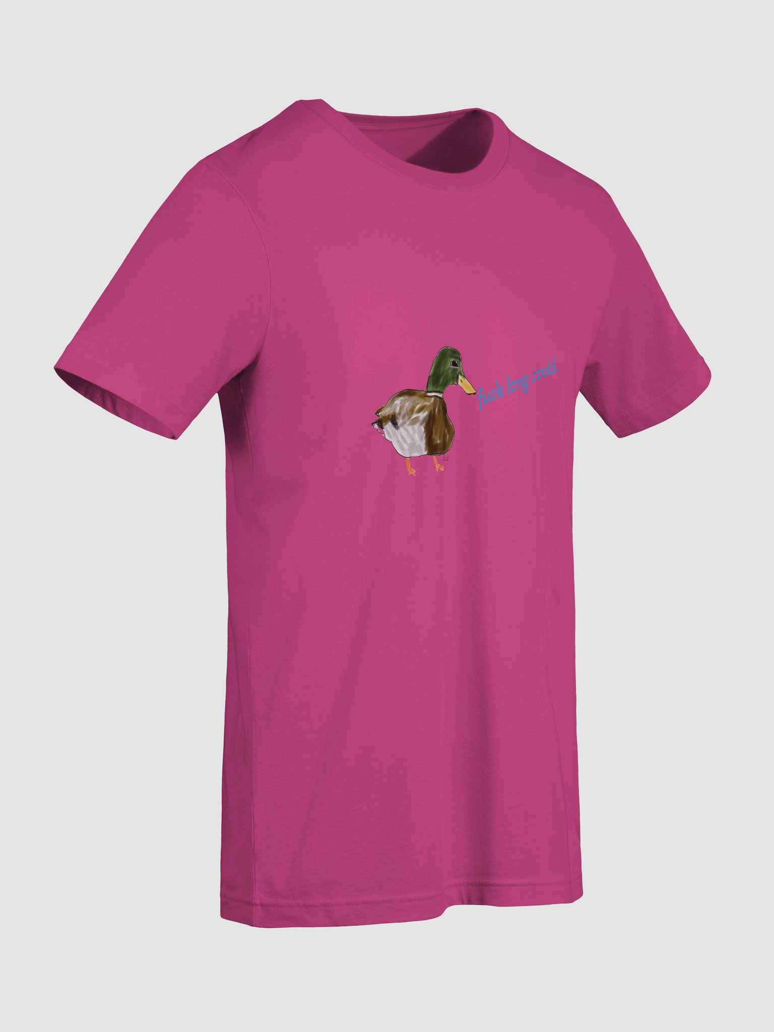 Duck F*CK Long Covid Unisex T-Shirt product image (50)