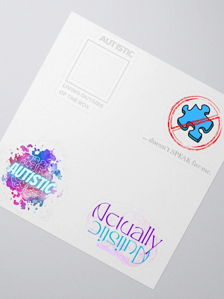 4 Pack - Autistic Pride Vinyl Stickers product image (4)