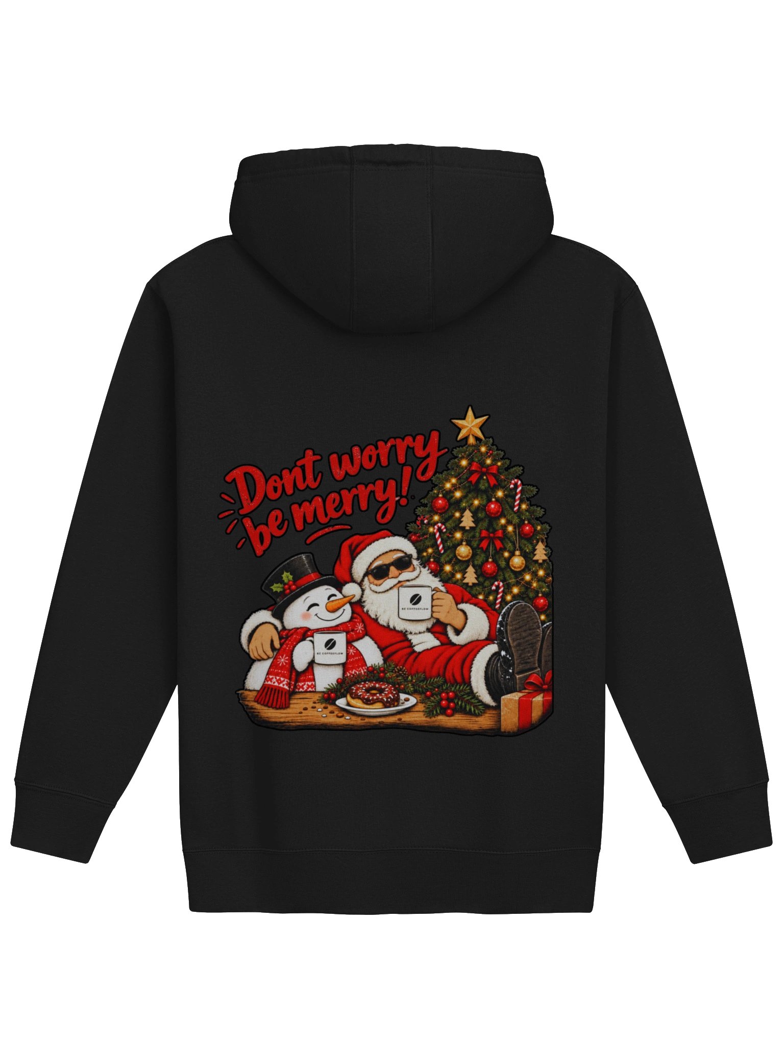 Don’t Worry, Be Merry – Women’s Christmas Hoodie product image (10)