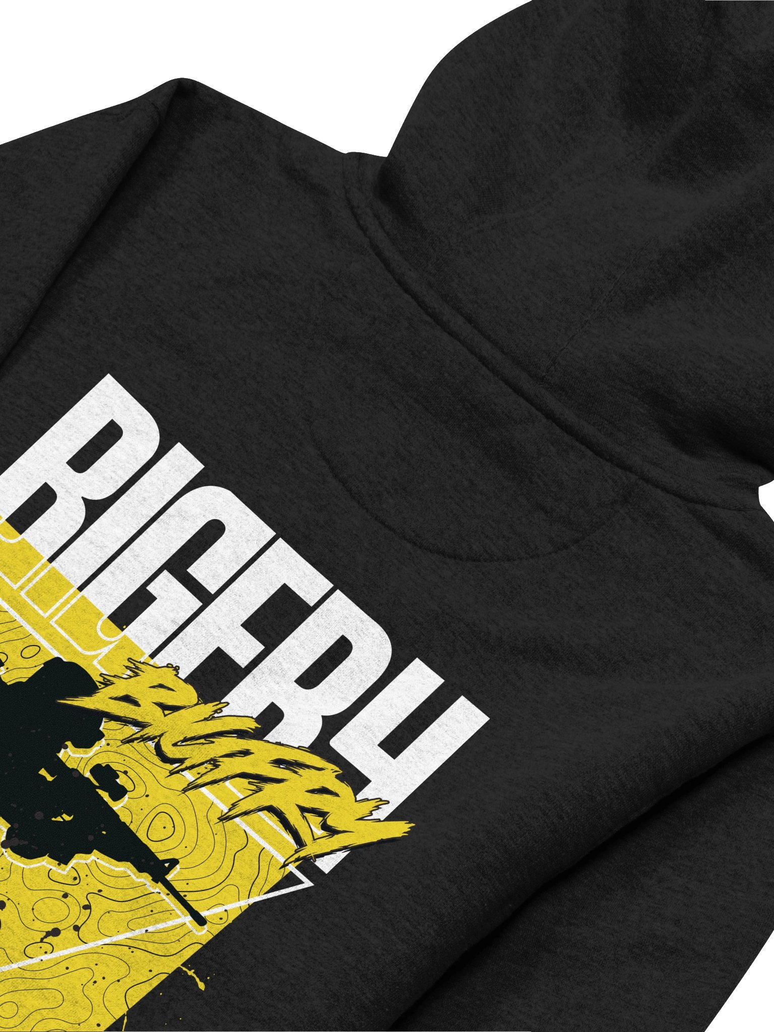 BIGFRY™ | TOPOGRAPHY HOODIE (BLACK) product image (4)