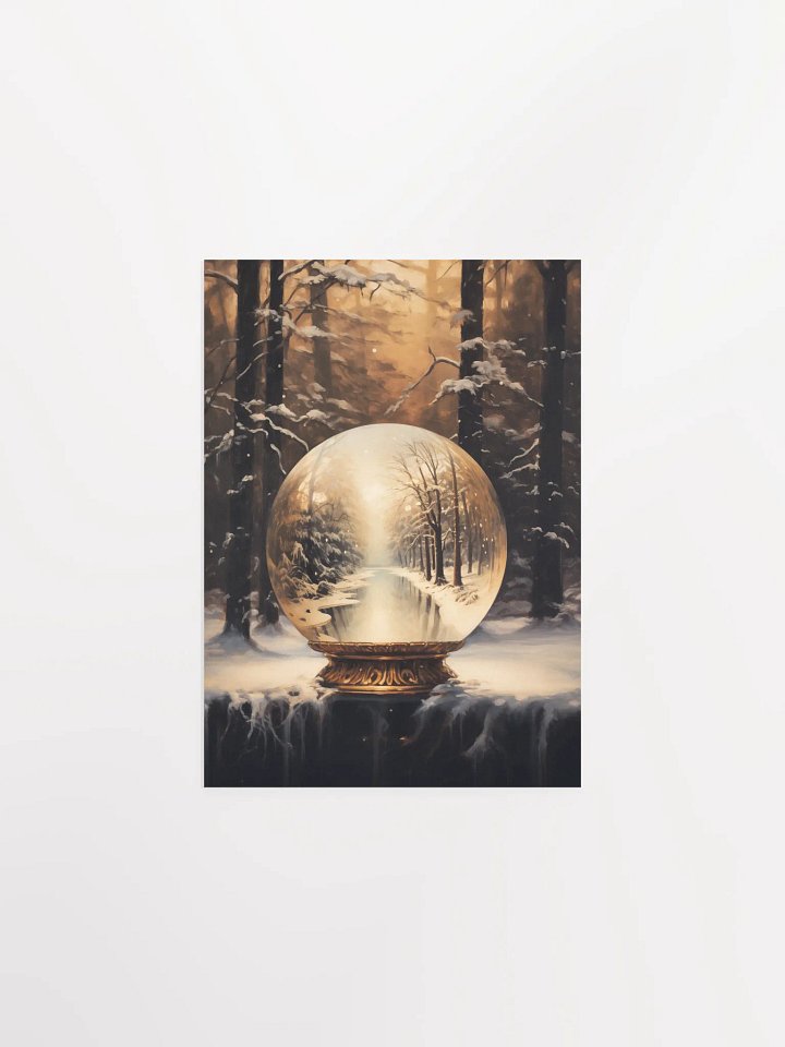 Enchanted Winter Snow Globe Poster product image (1)