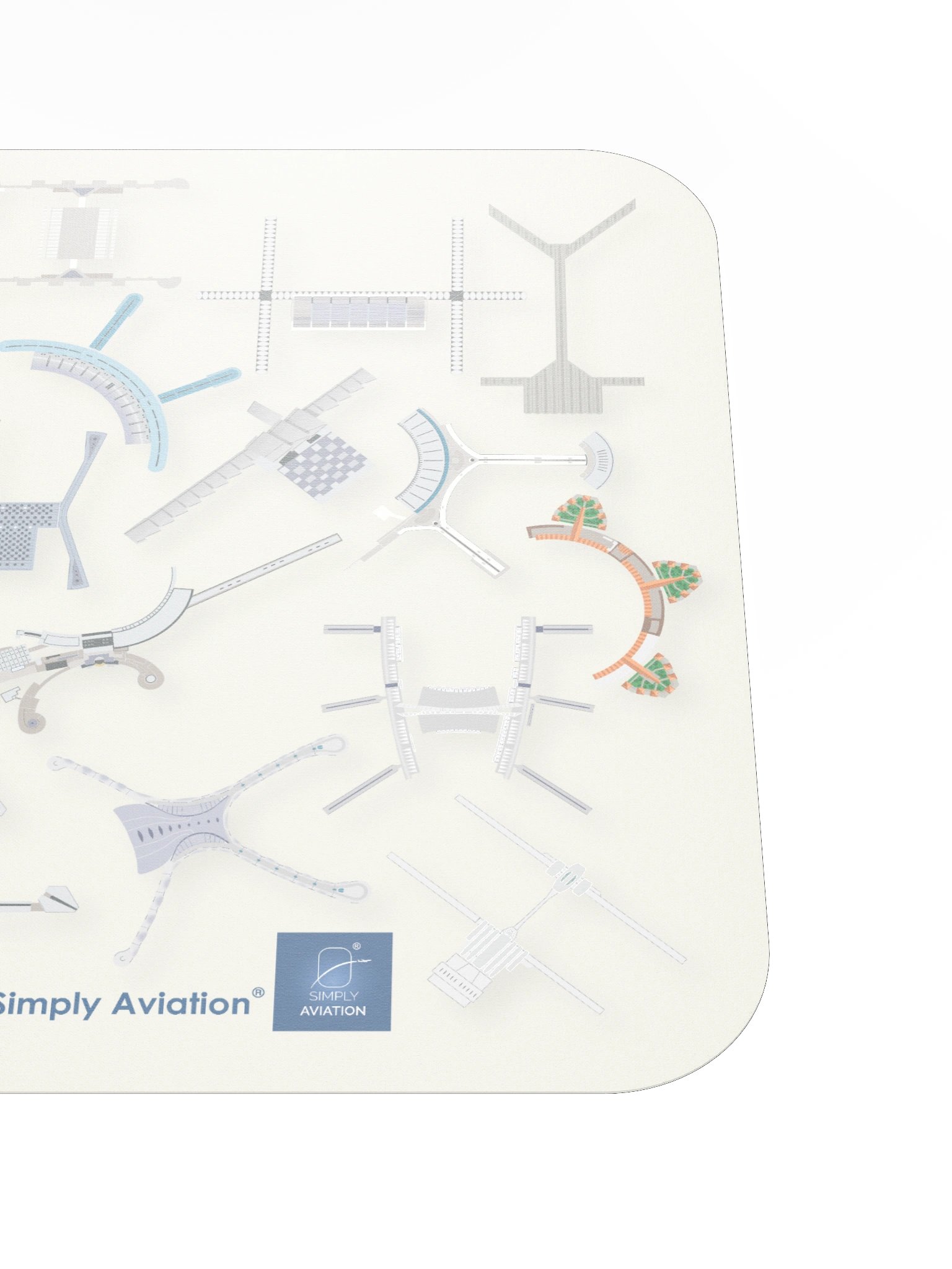 Airport Terminals - Mouse Pad Beige product image (5)