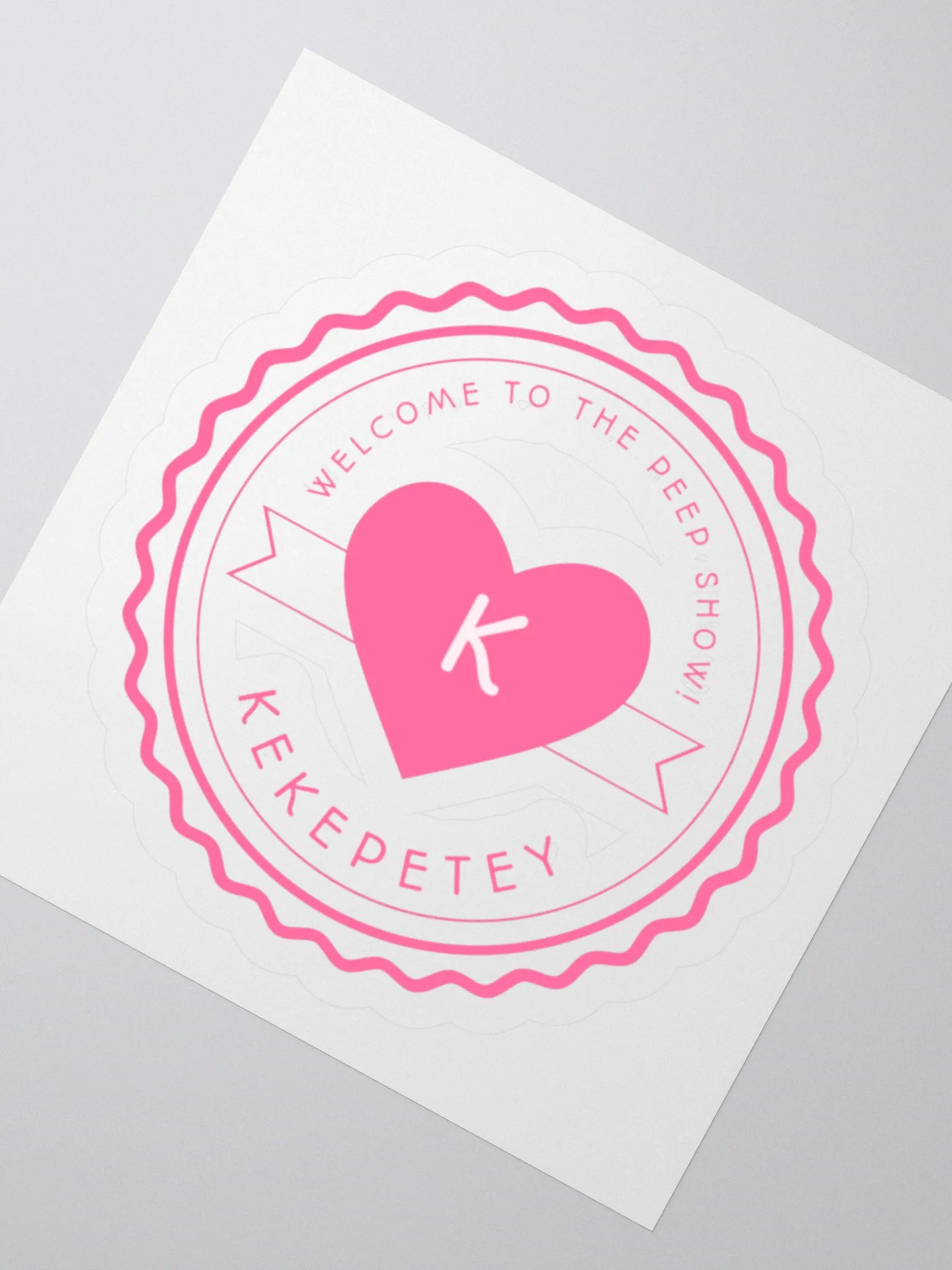 Kekepetey Logo Sticker - Pink product image (5)