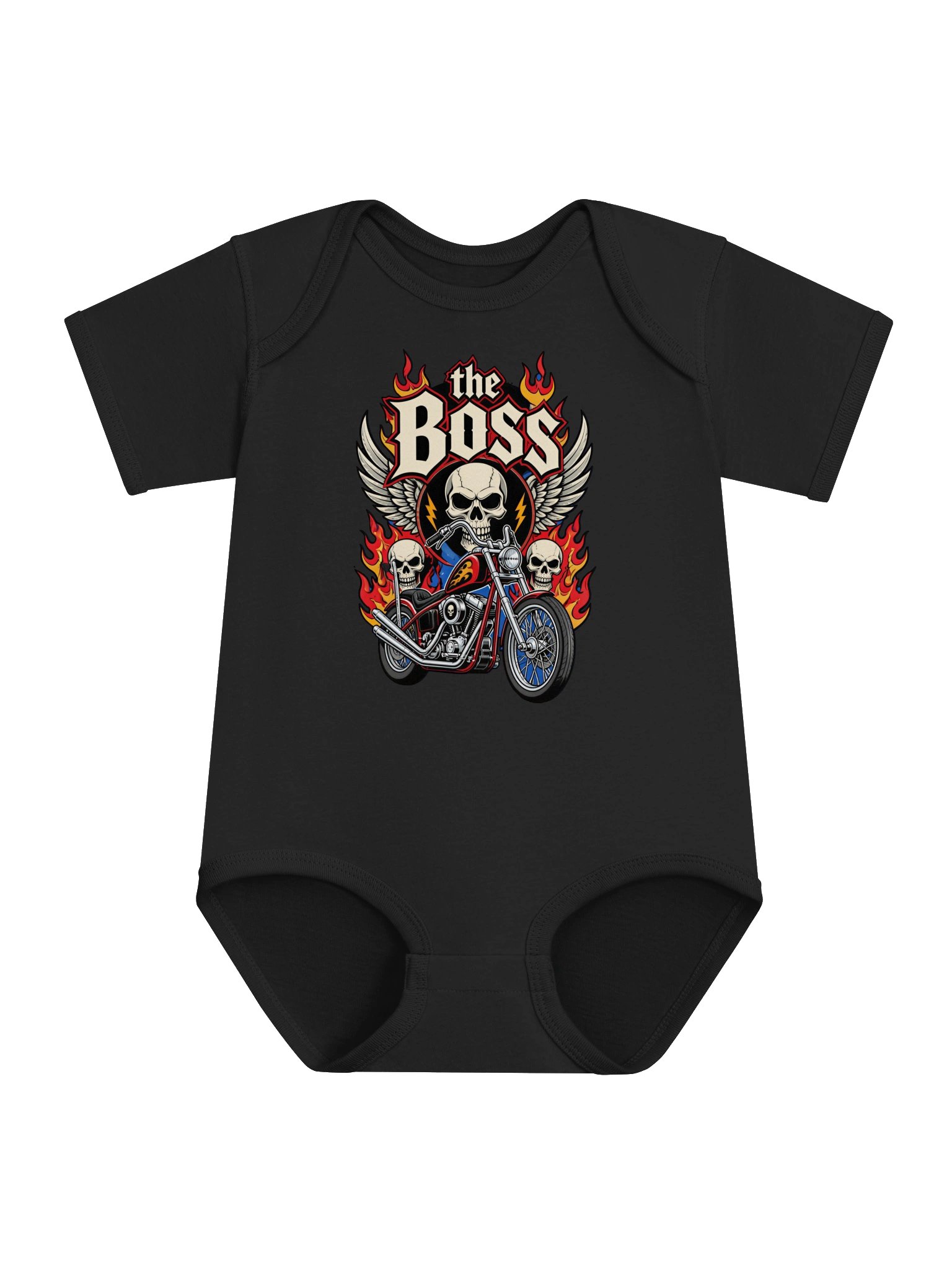 The Boss Biker Baby Bodysuit product image (3)