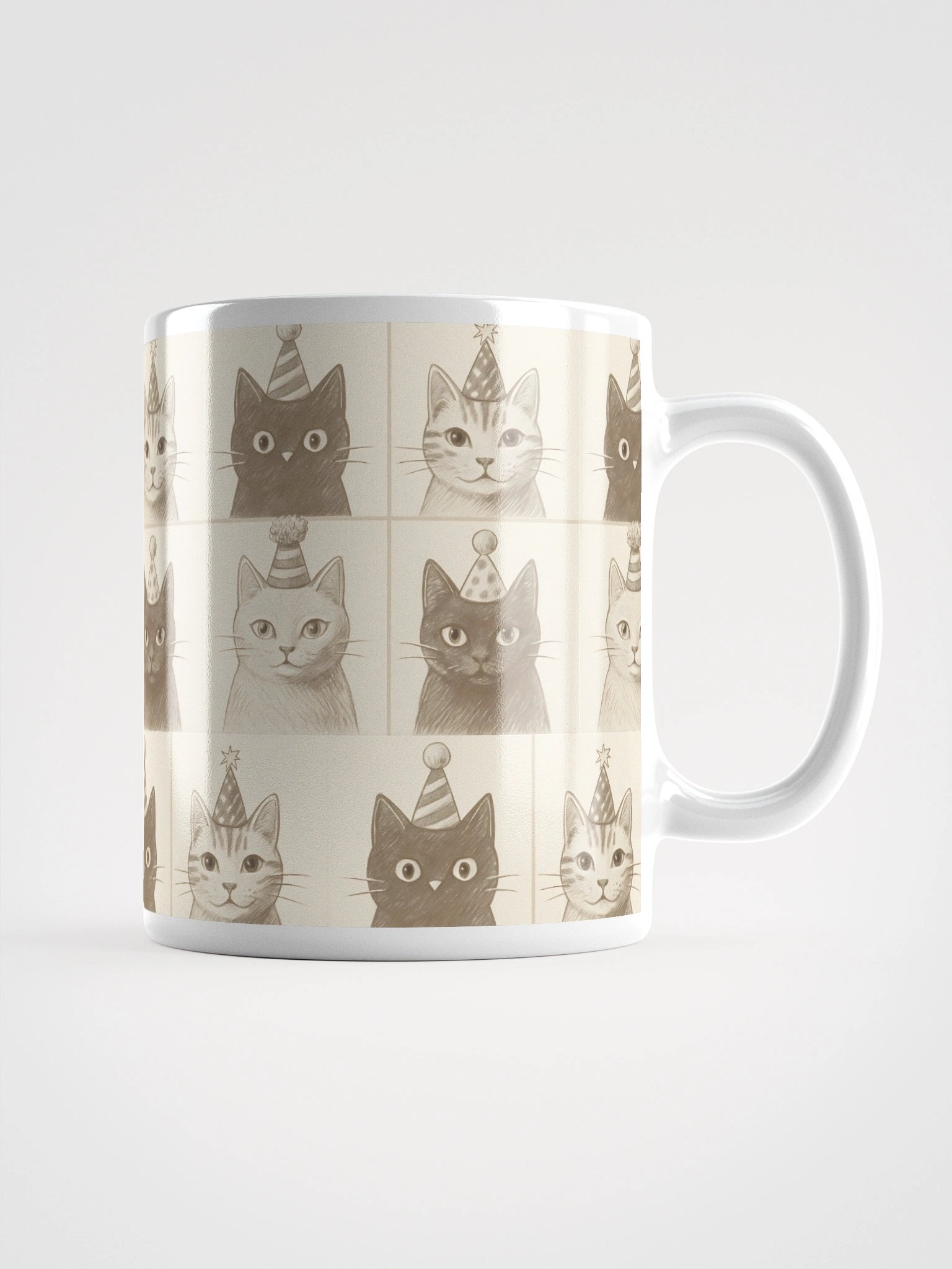 Party Cats White Glossy Mug product image (4)