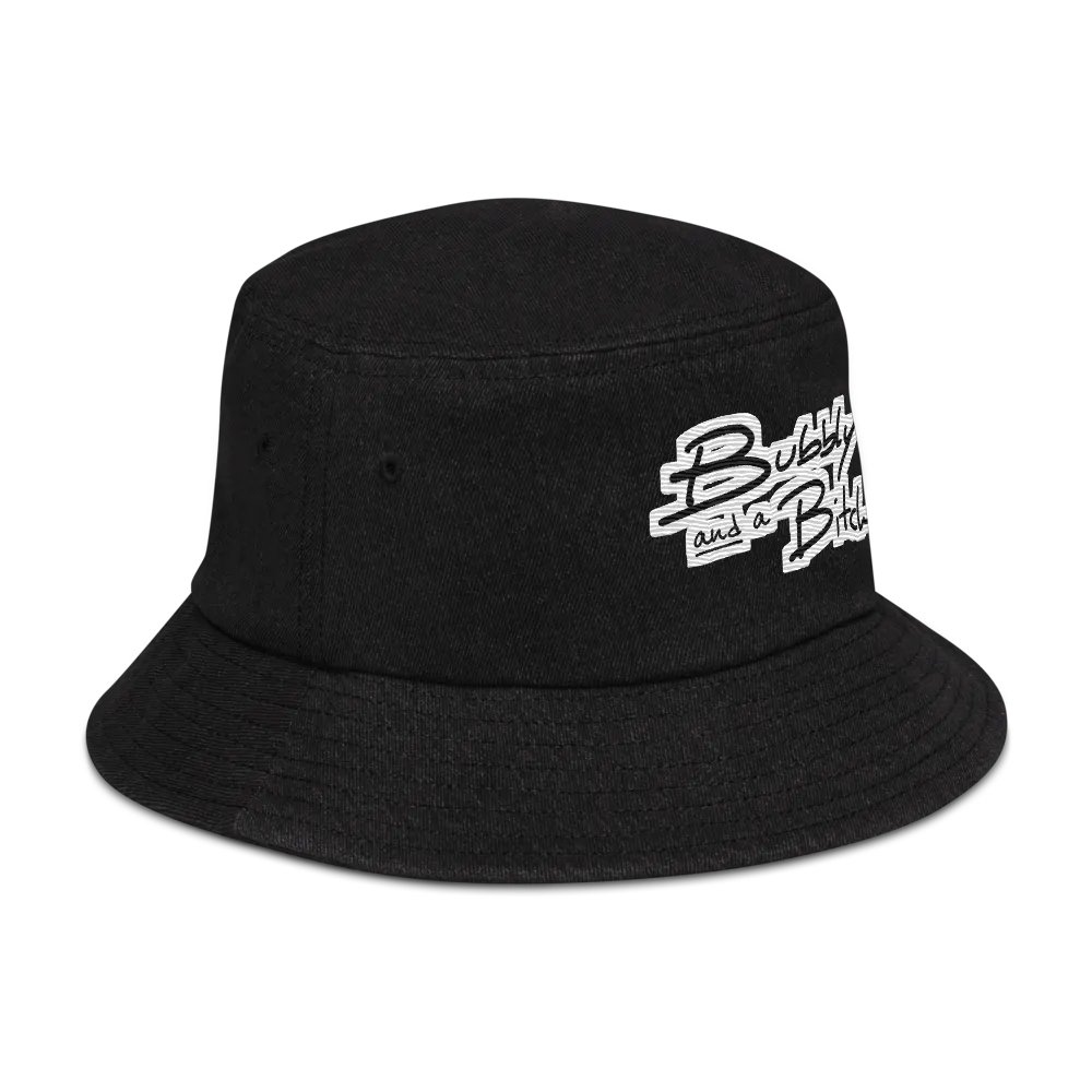 Bubbly and a B*tch (bubble design) denim bucket hat product image (3)