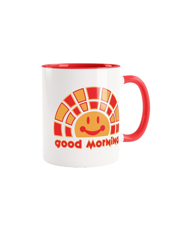 Twin Smiling Sun "Good Morning" Retro Mug 8 product image (1)
