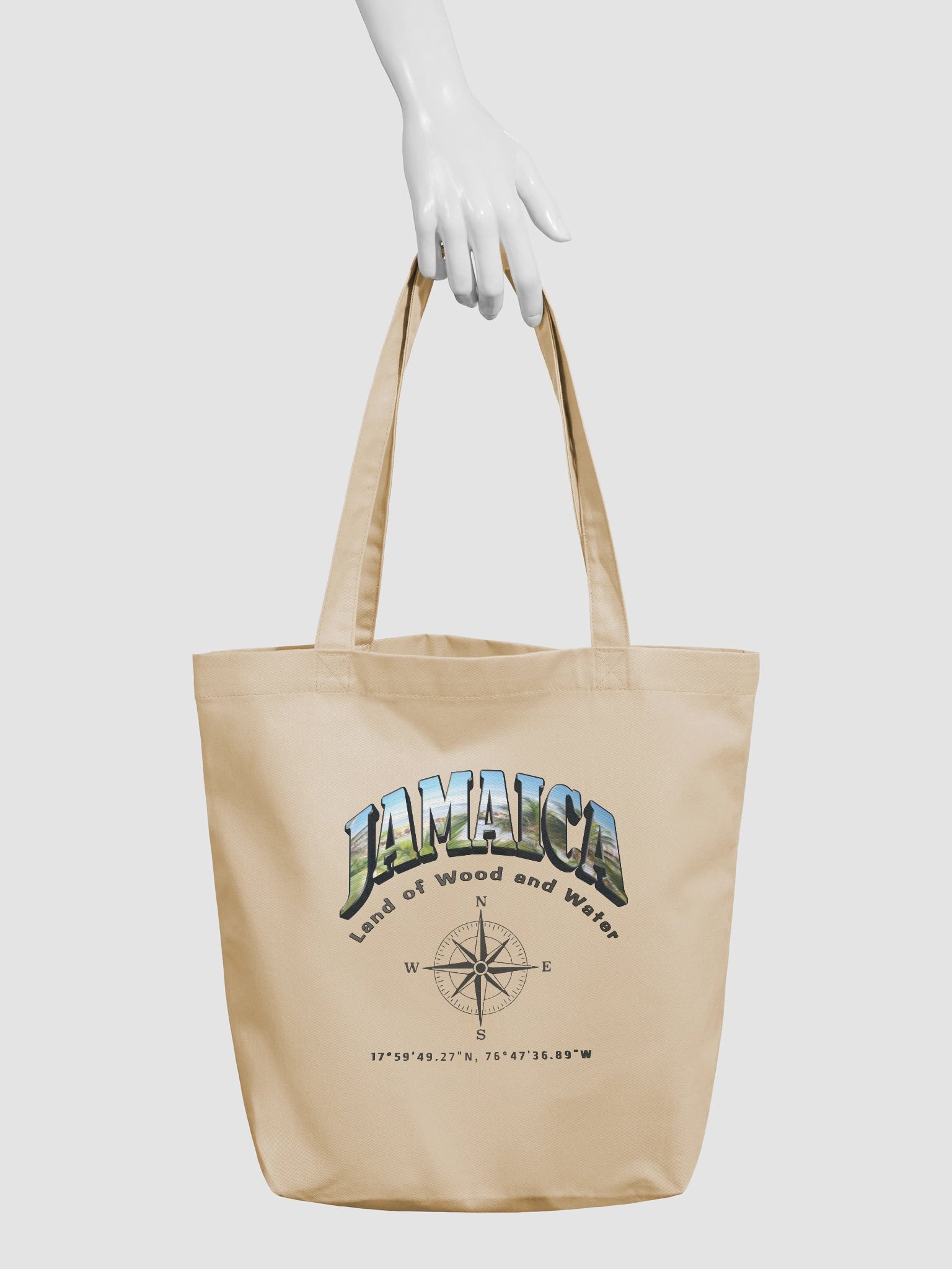 Compass - Jamaica - ALT | Eco-Friendly Tote Bag product image (3)