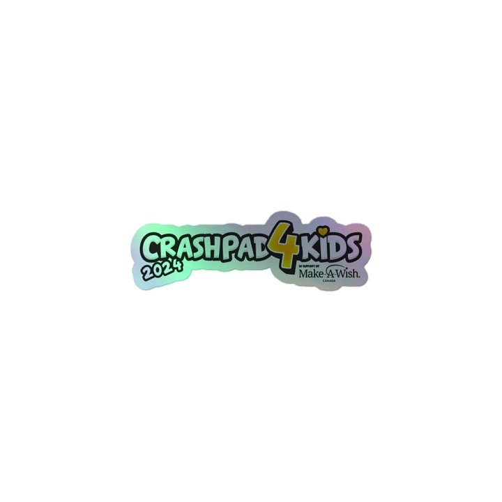 CrashPad4Kids 2024 - Holographic Sticker product image (1)