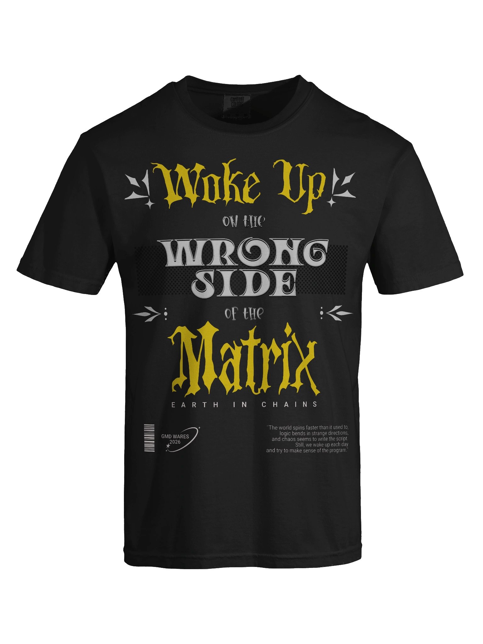 Wake Up on the Wrong Side of the Matrix Cyberpunk Graphic Tee product image (7)