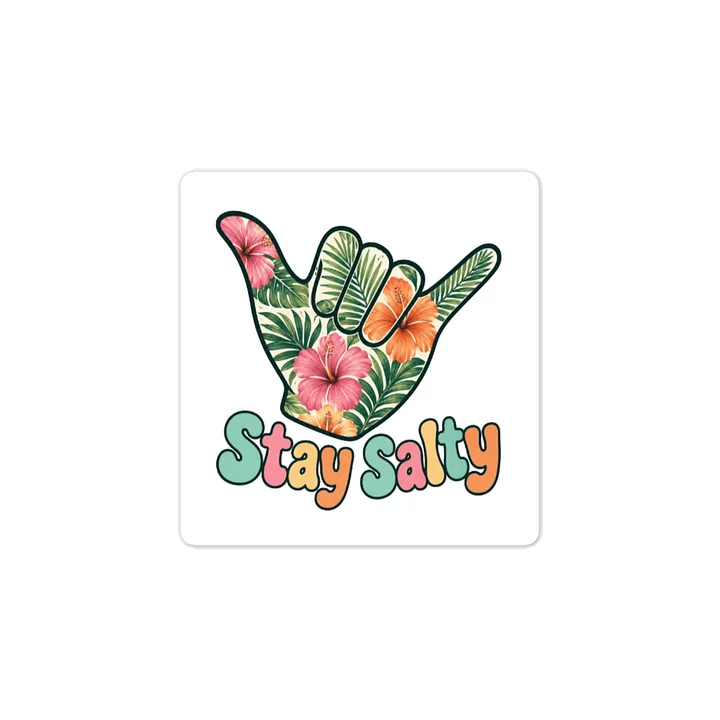 Stay Salty Tropical Shaka Vinyl Decal product image (2)