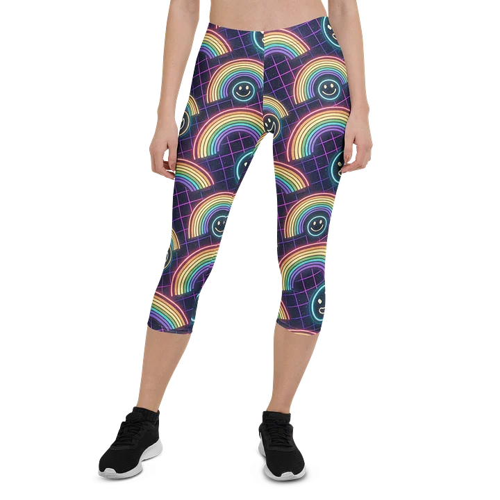 Rainbow Smile Capri Leggings product image (1)