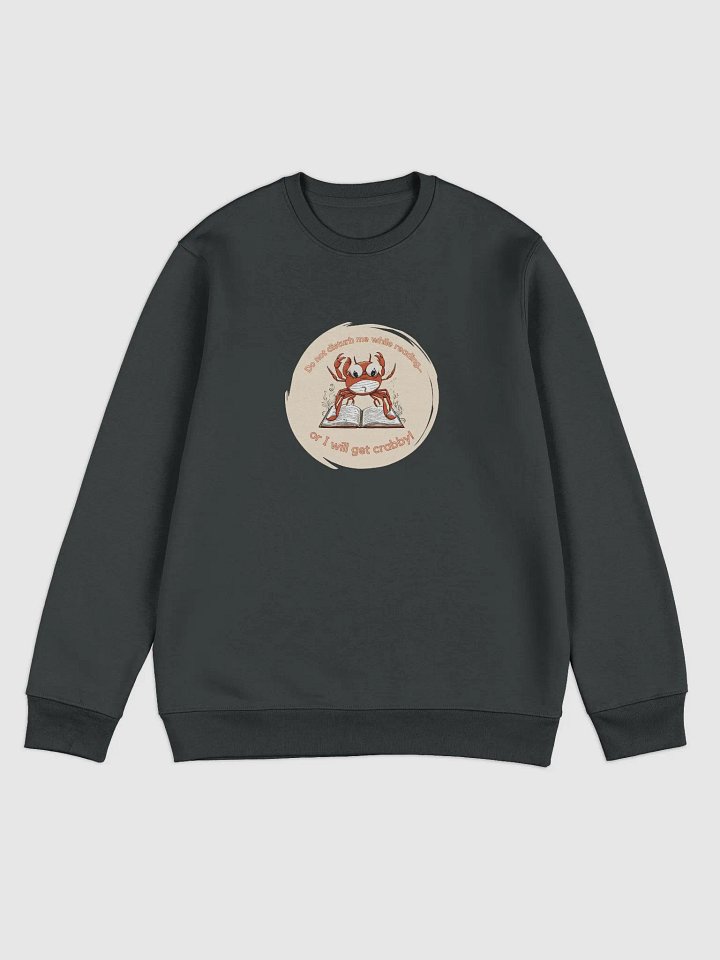 Do not Disturb Crab Book Lover Sweatshirt product image (2)