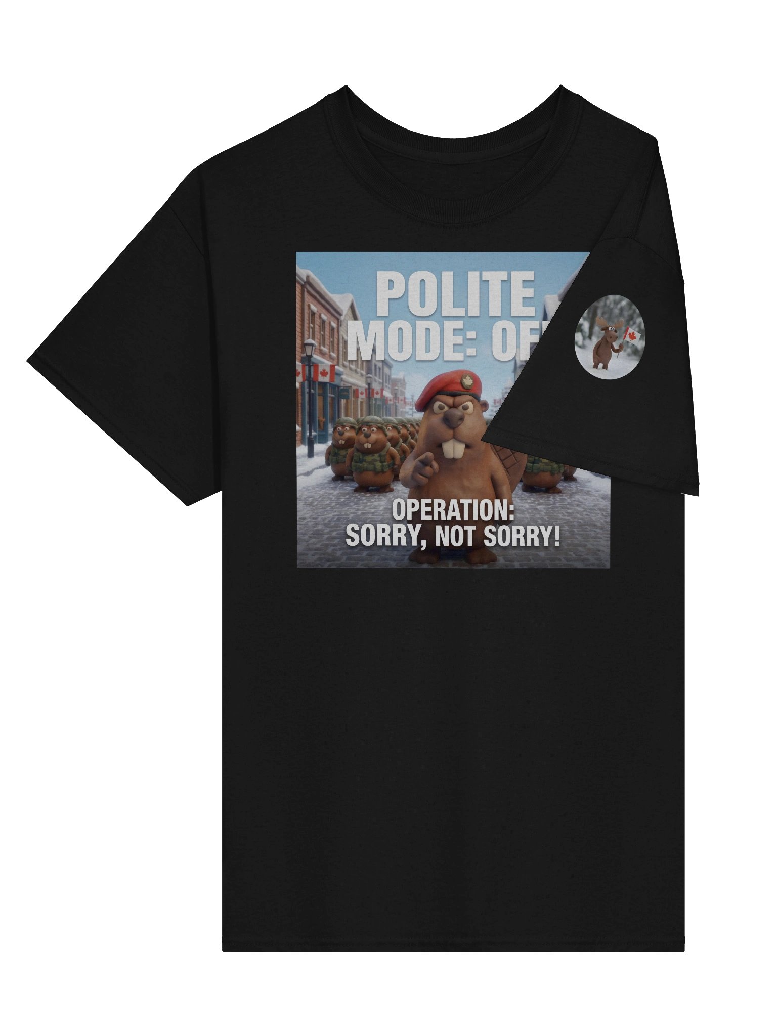 Polite Mode: Off | Command Center Tee (Black) product image (3)