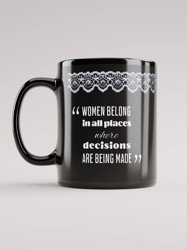 Notorious RBG Black Ceramic Mug, 11 oz product image (1)