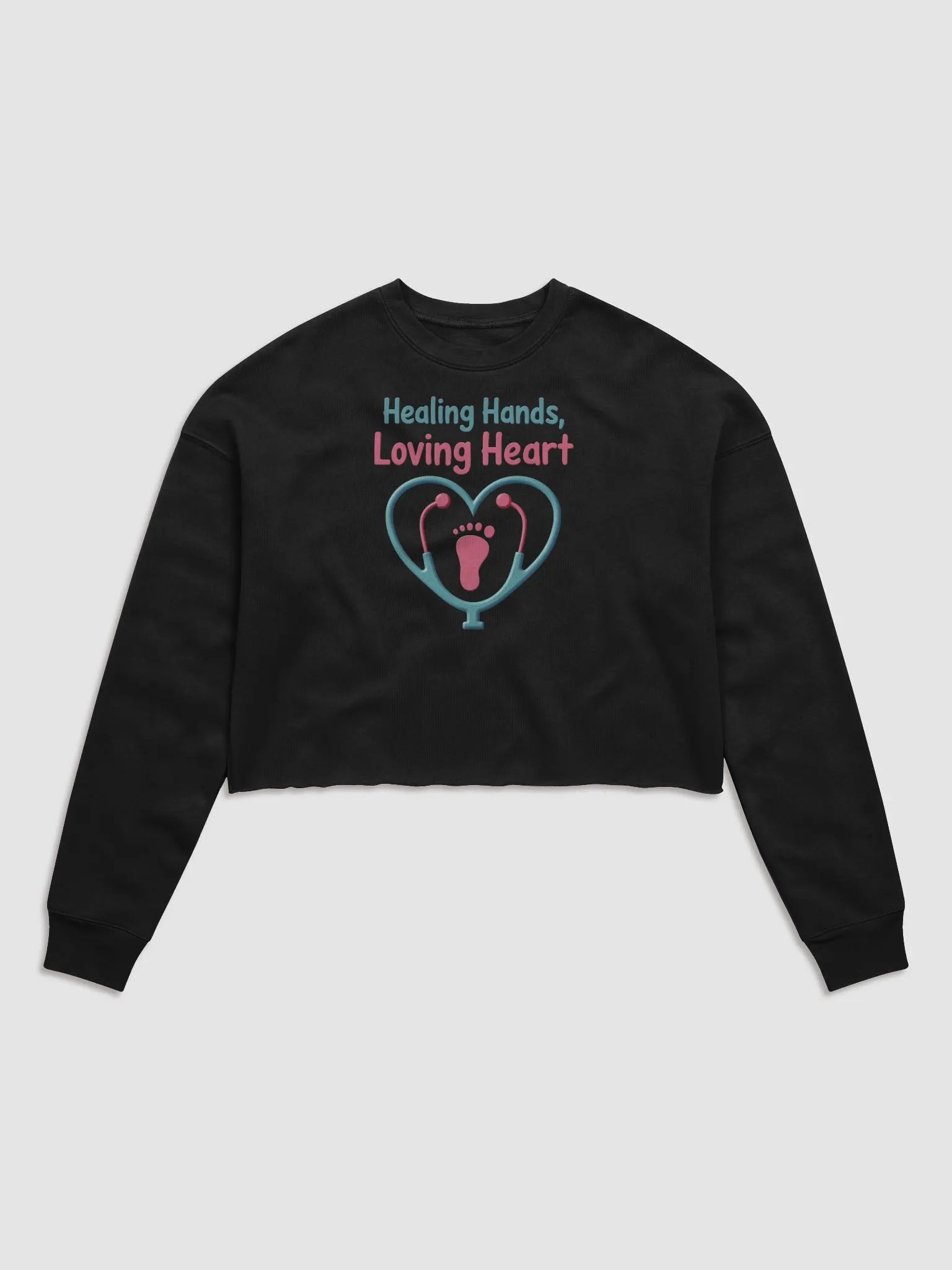 Healing Heart Women's Crop Sweatshirt product image (1)