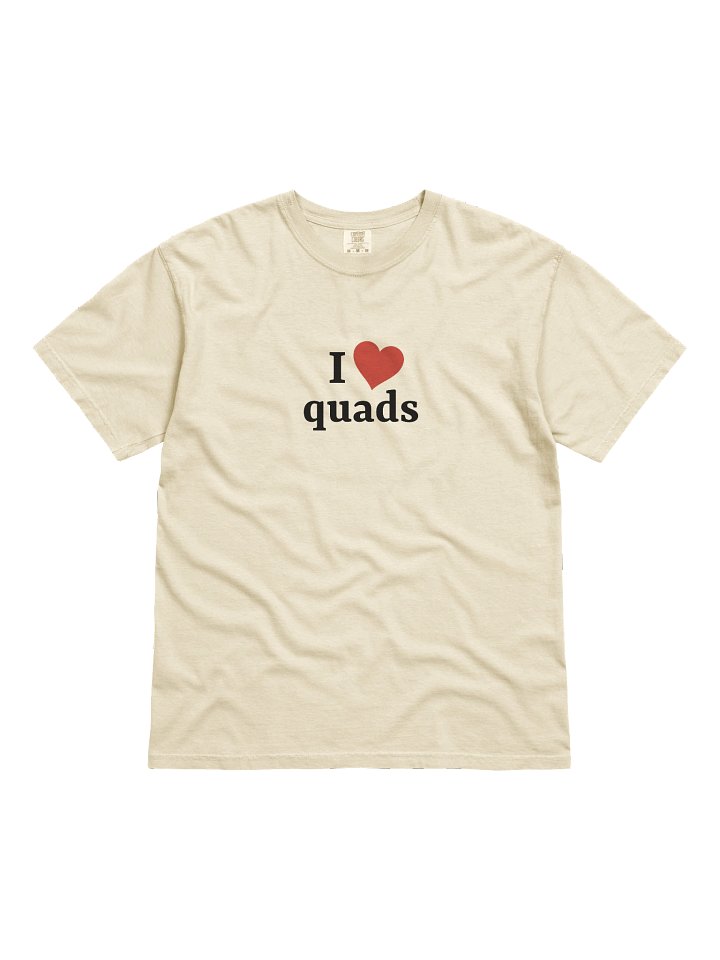 I <3 quads | short sleeve comfort colors t-shirt product image (2)