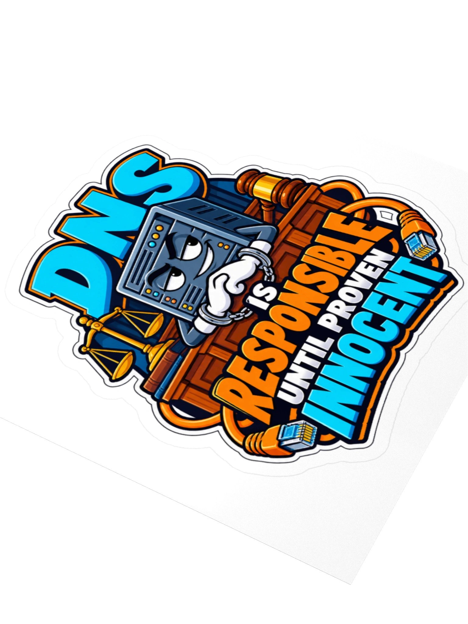 DNS Is Responsible Until Proven Innocent Sticker product image (3)