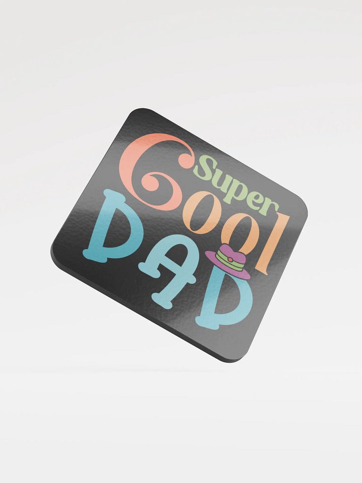 Super Cool Dad Cork Coaster product image (2)
