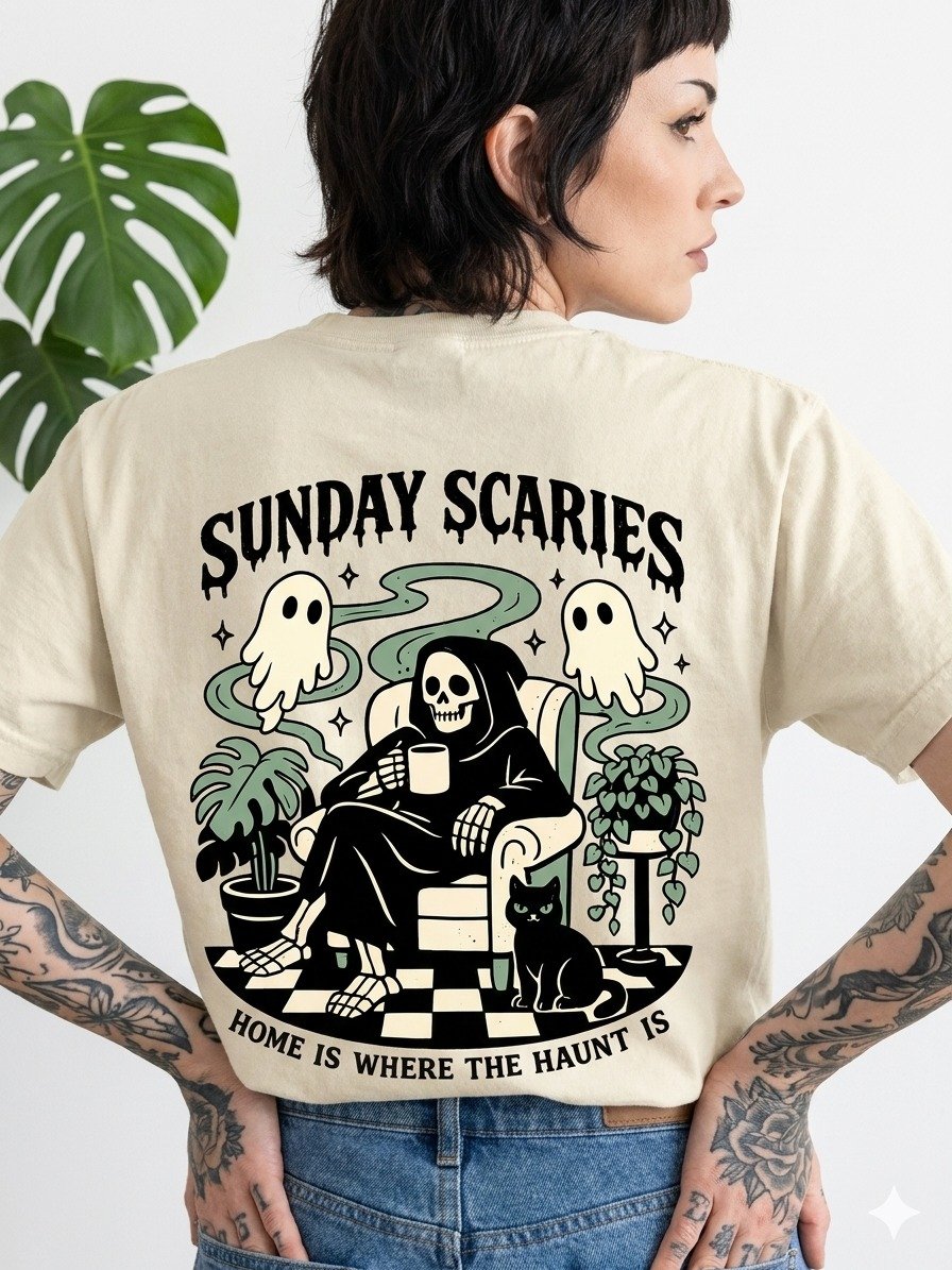 Haunted Sunday Comfort Tee product image (1)