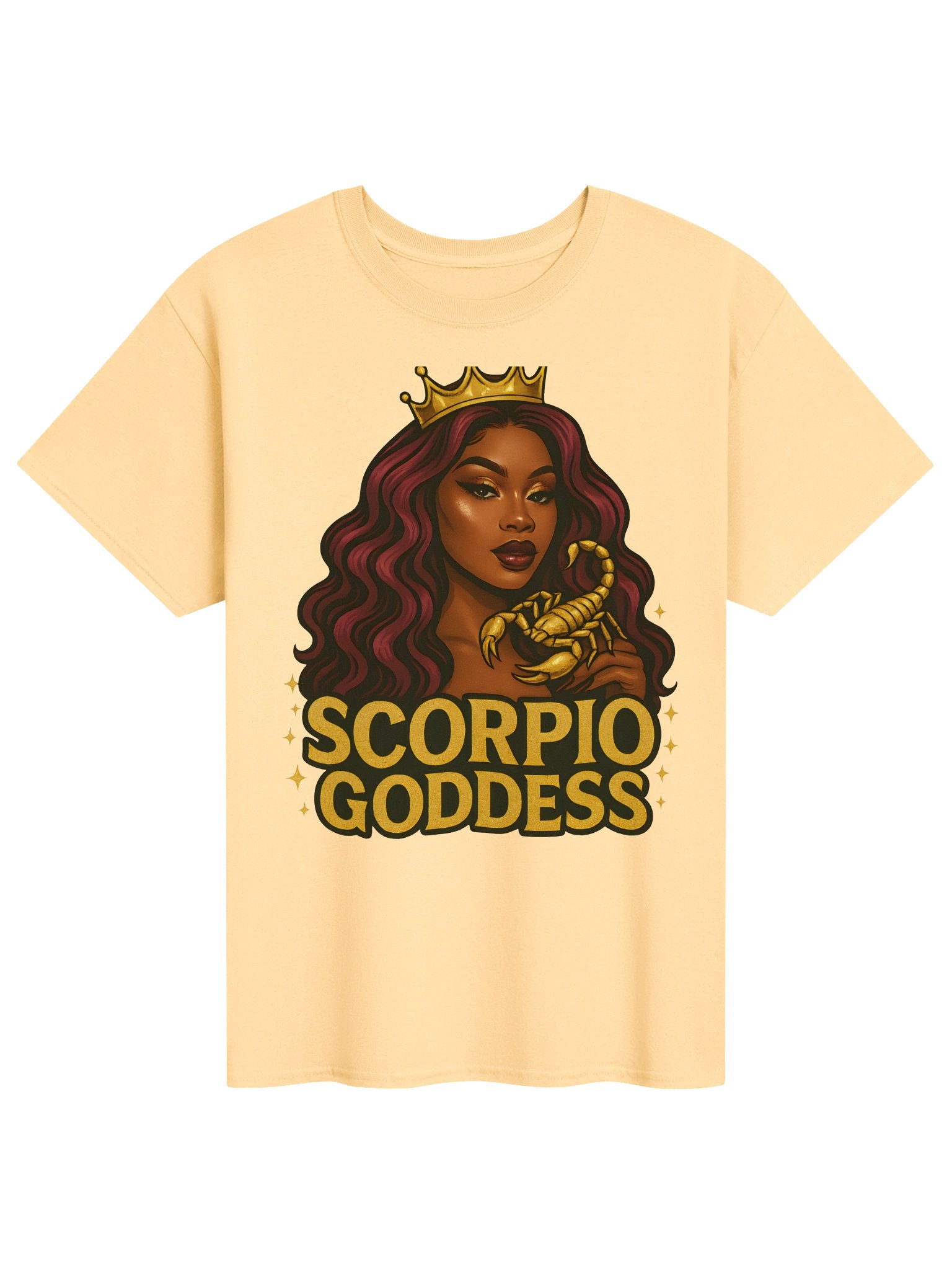 The Golden Sting | Scorpio Goddess Zodiac Graphic Tee product image (1)