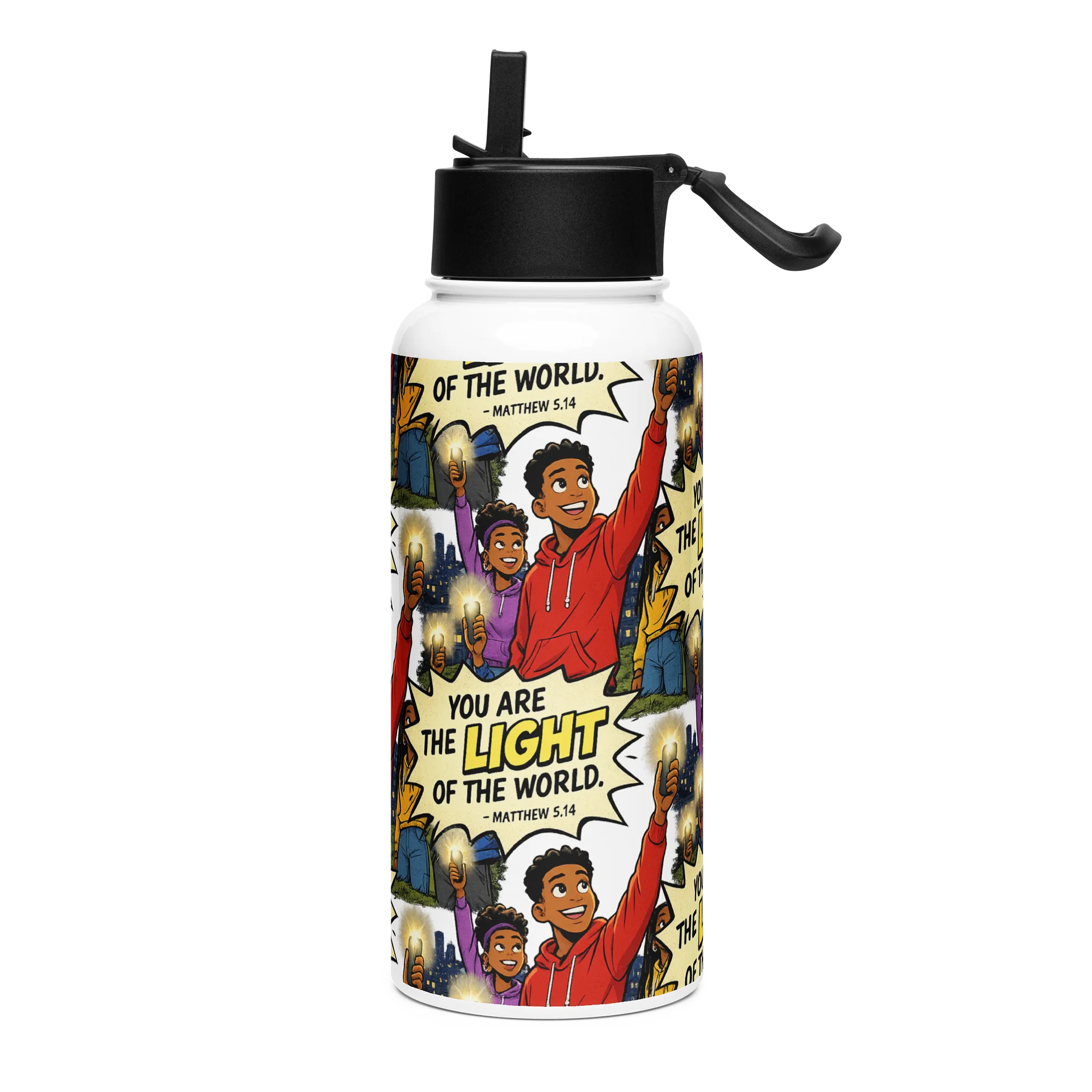 Light of the World 32 oz. Stainless Steel Water Bottle product image (2)
