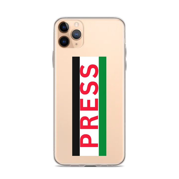 Press Palestine Resistance Flag Clear iPhone Case product image (1)