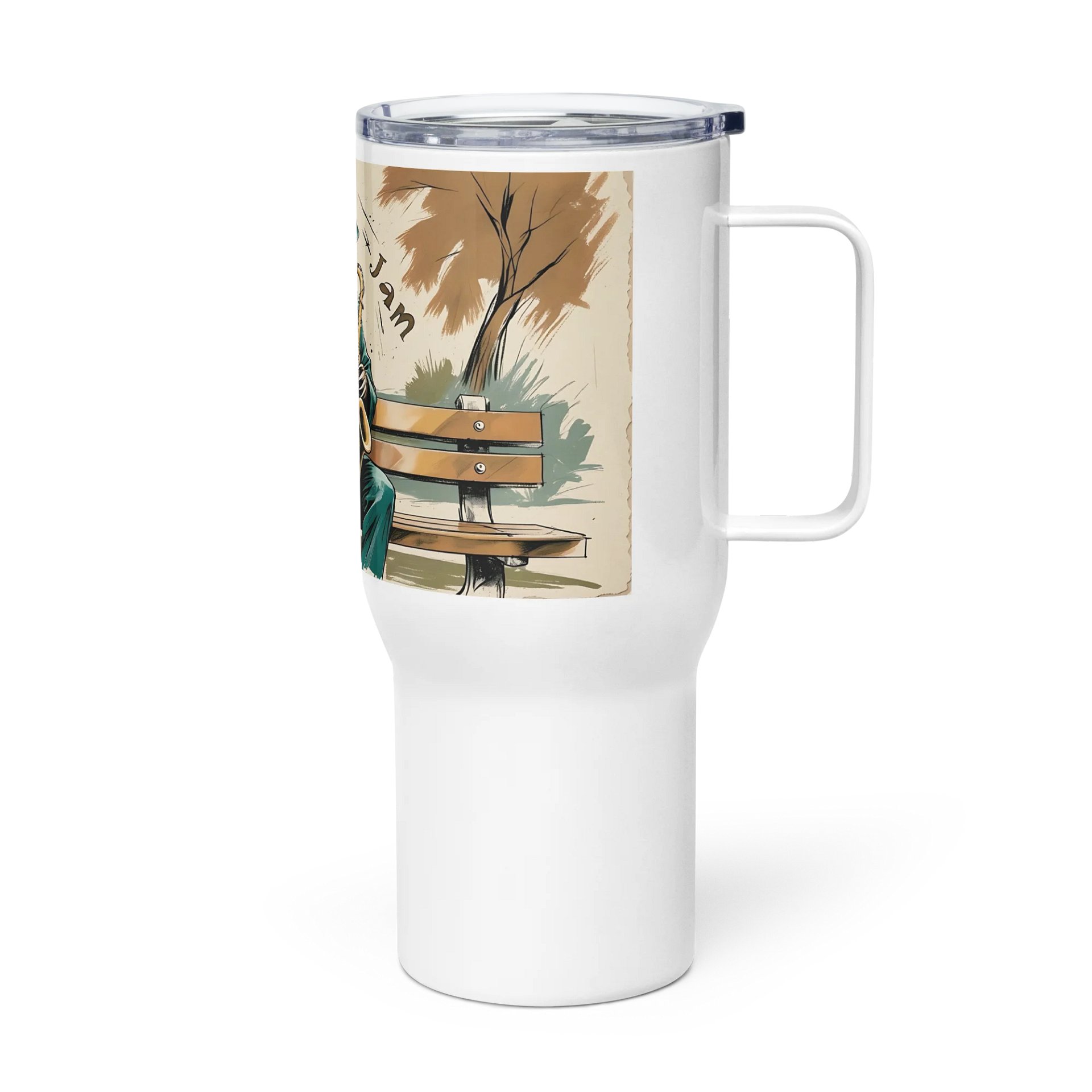 Saxophone Sloth Travel Mug product image (2)