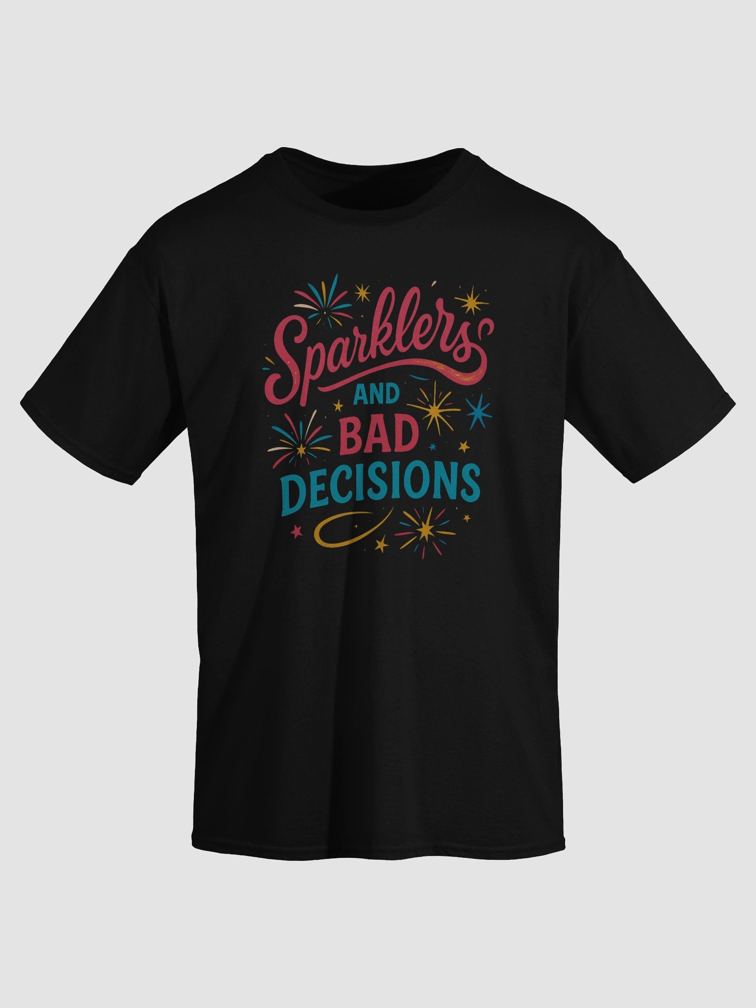 Sparklers and Bad Decisions Funny 4th of July Shirt product image (3)