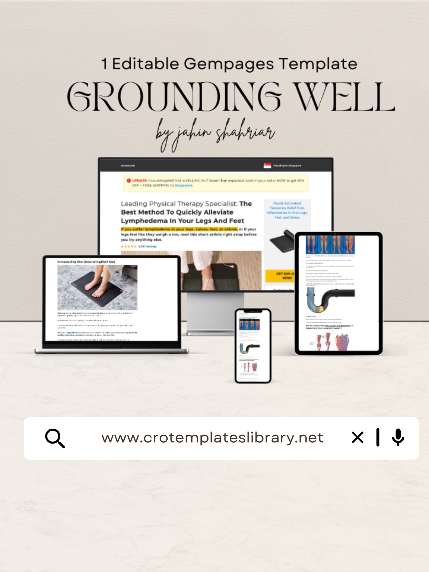 GroundingWell Gempages Advertorial Template product image (1)