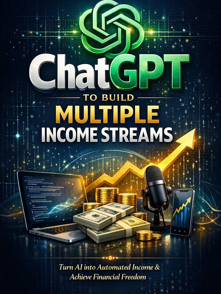 How to Use ChatGPT to Build Multiple Income Streams: Turn Artificial Intelligence Into Real, Scalable Income product image (1)