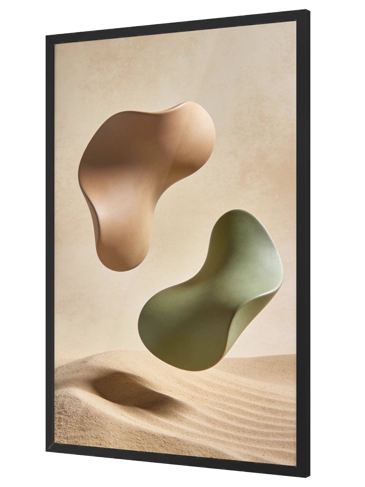 Desert Harmony: Abstract Earth Tones Wall Art-61×91 cm product image (7)