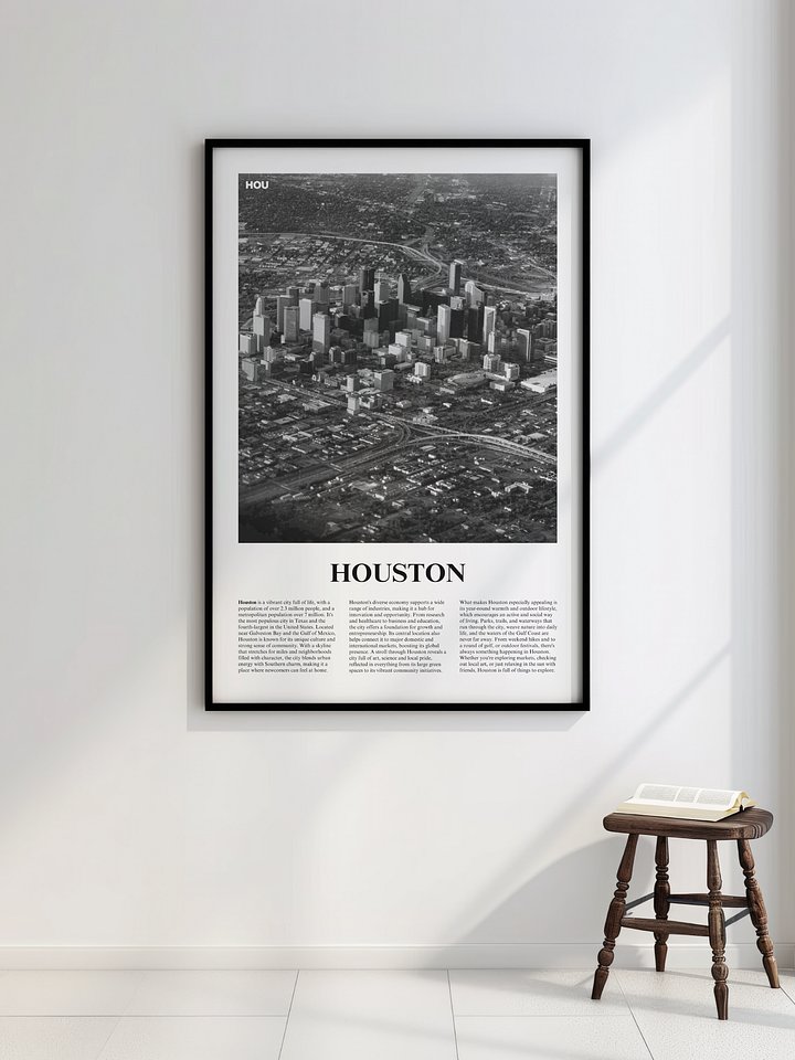 Houston 01 Newspaper Poster product image (2)