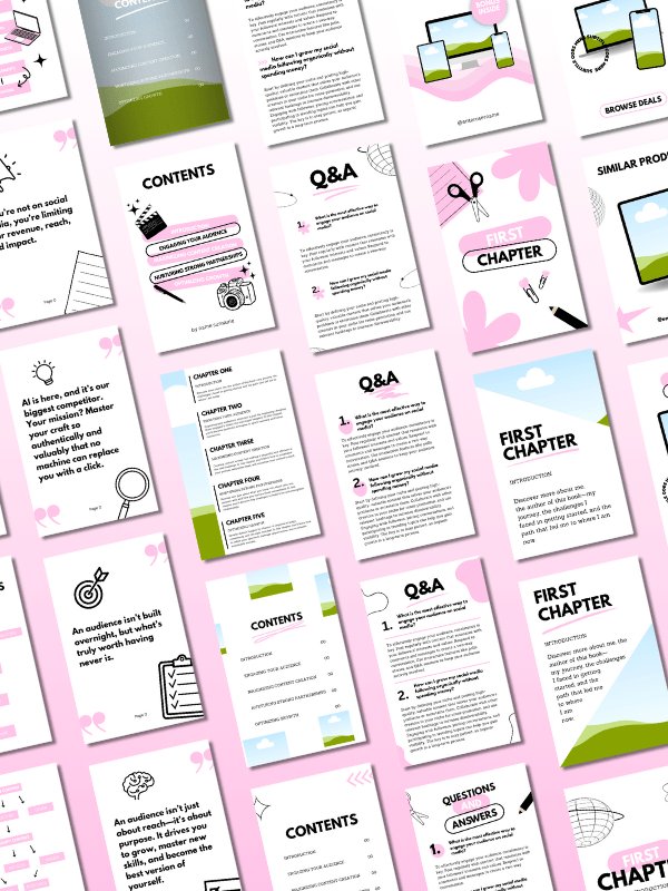 MRR/PLR Minimal Pink eBook Template product image (2)