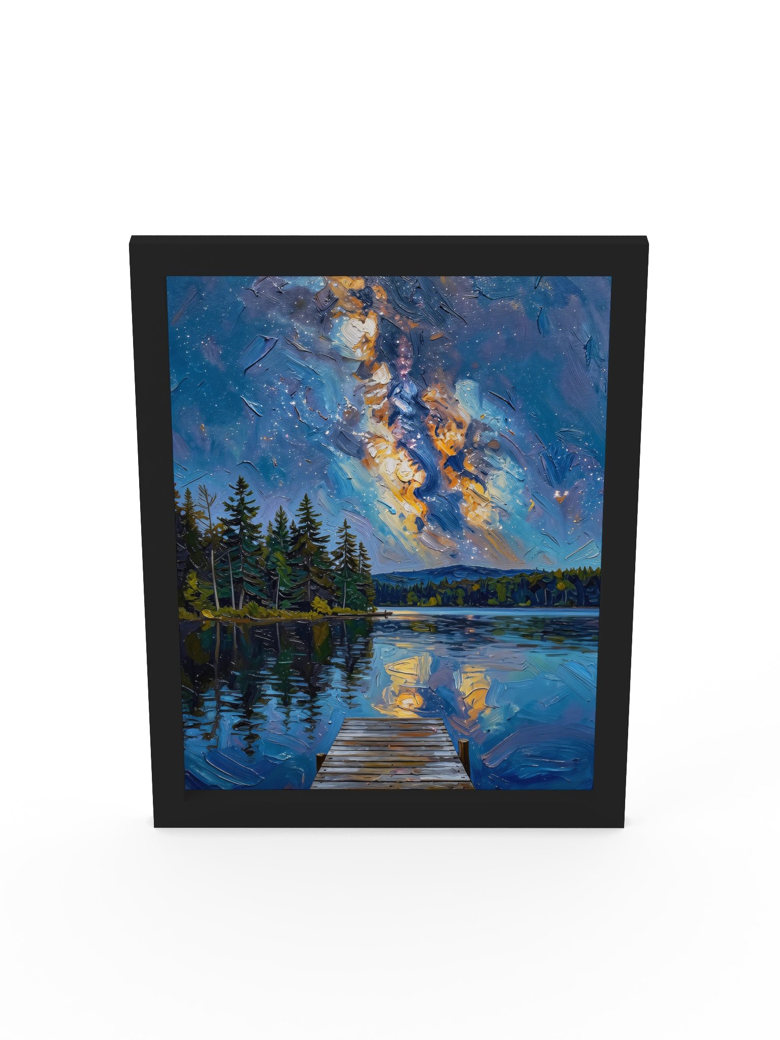 Starry Night Over the Lake Framed Print product image (43)