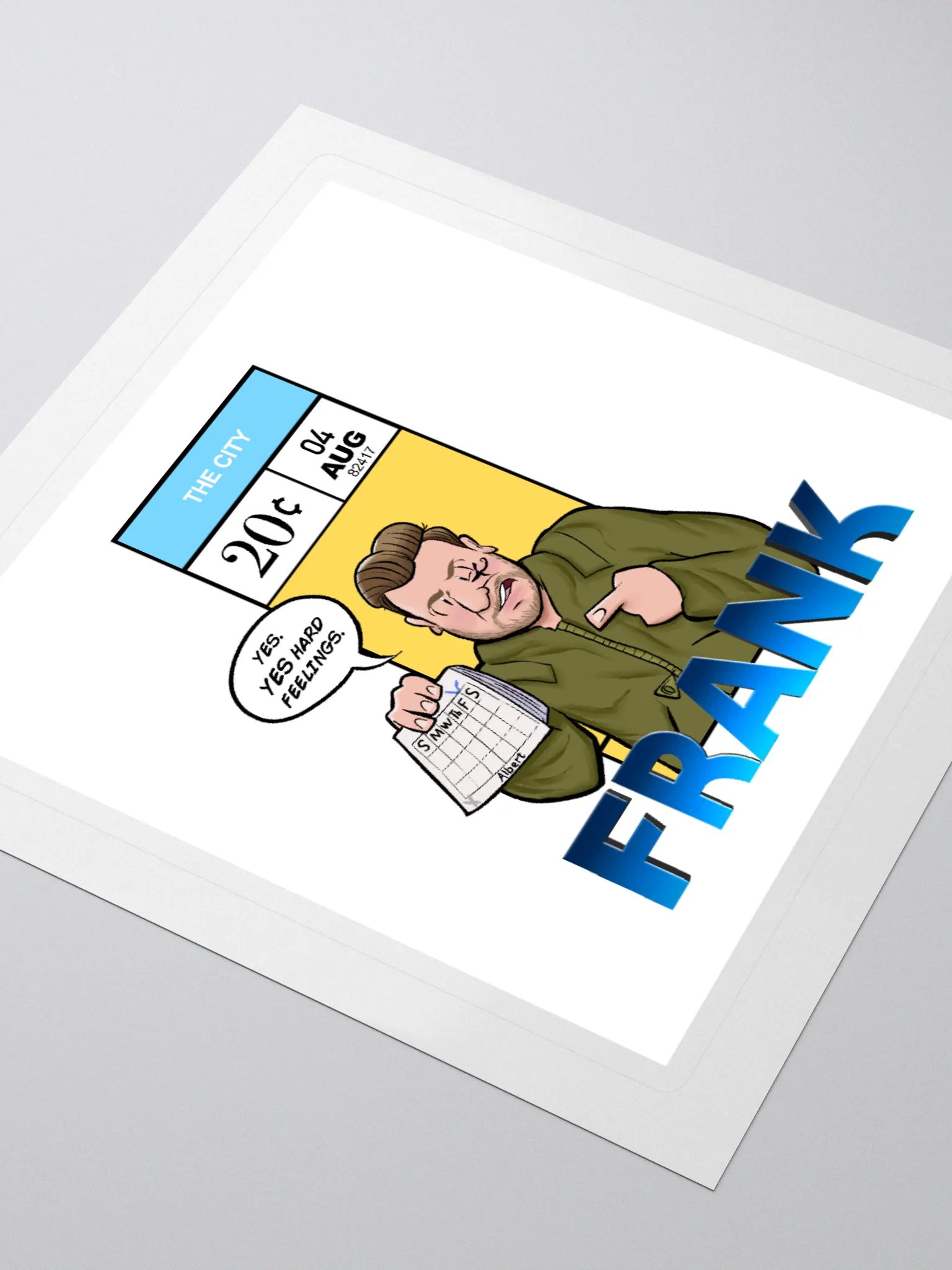 He lost Tuesday Sticker product image (3)