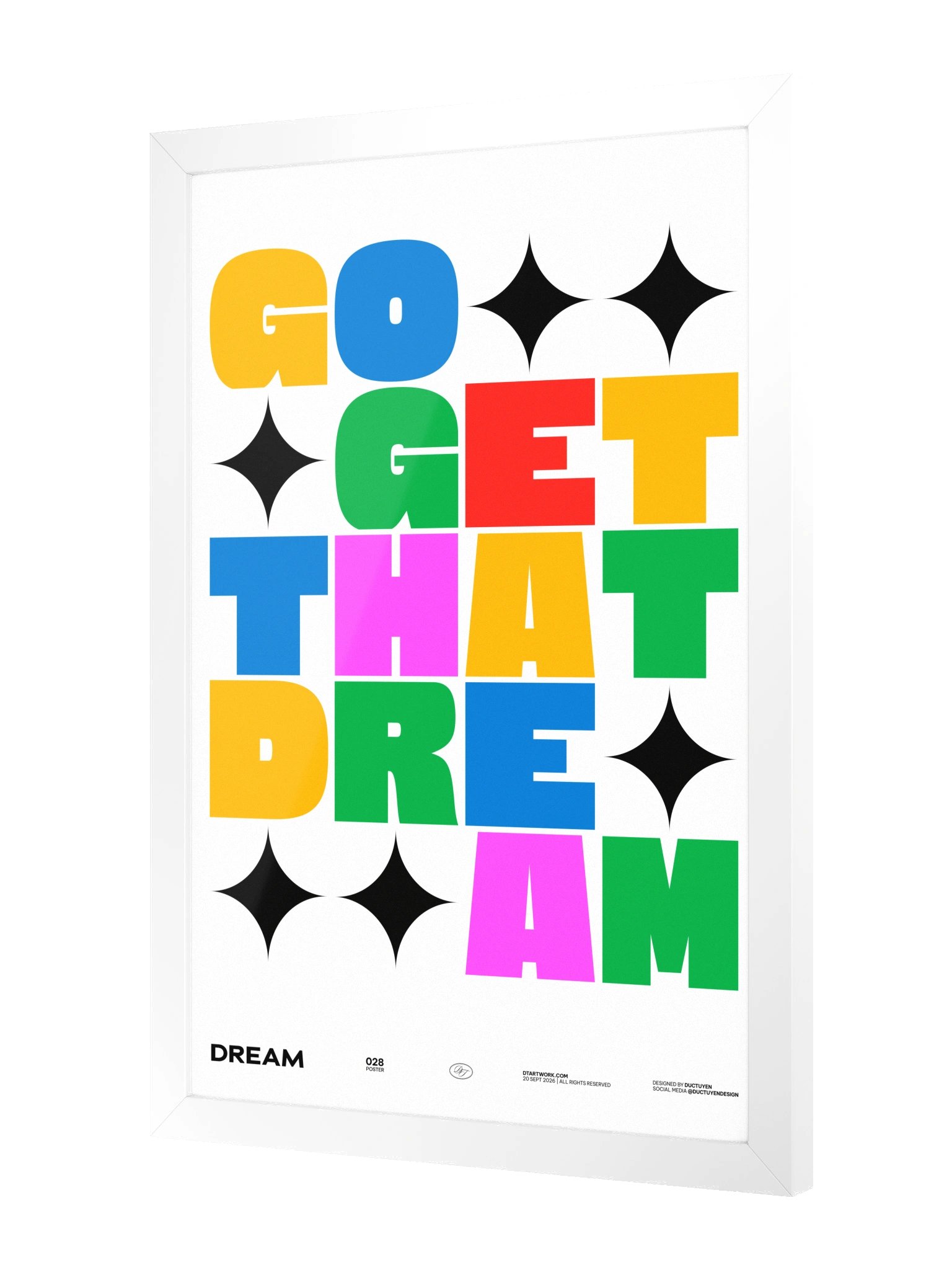 "GO GET THAT DREAM" Framed Poster product image (3)