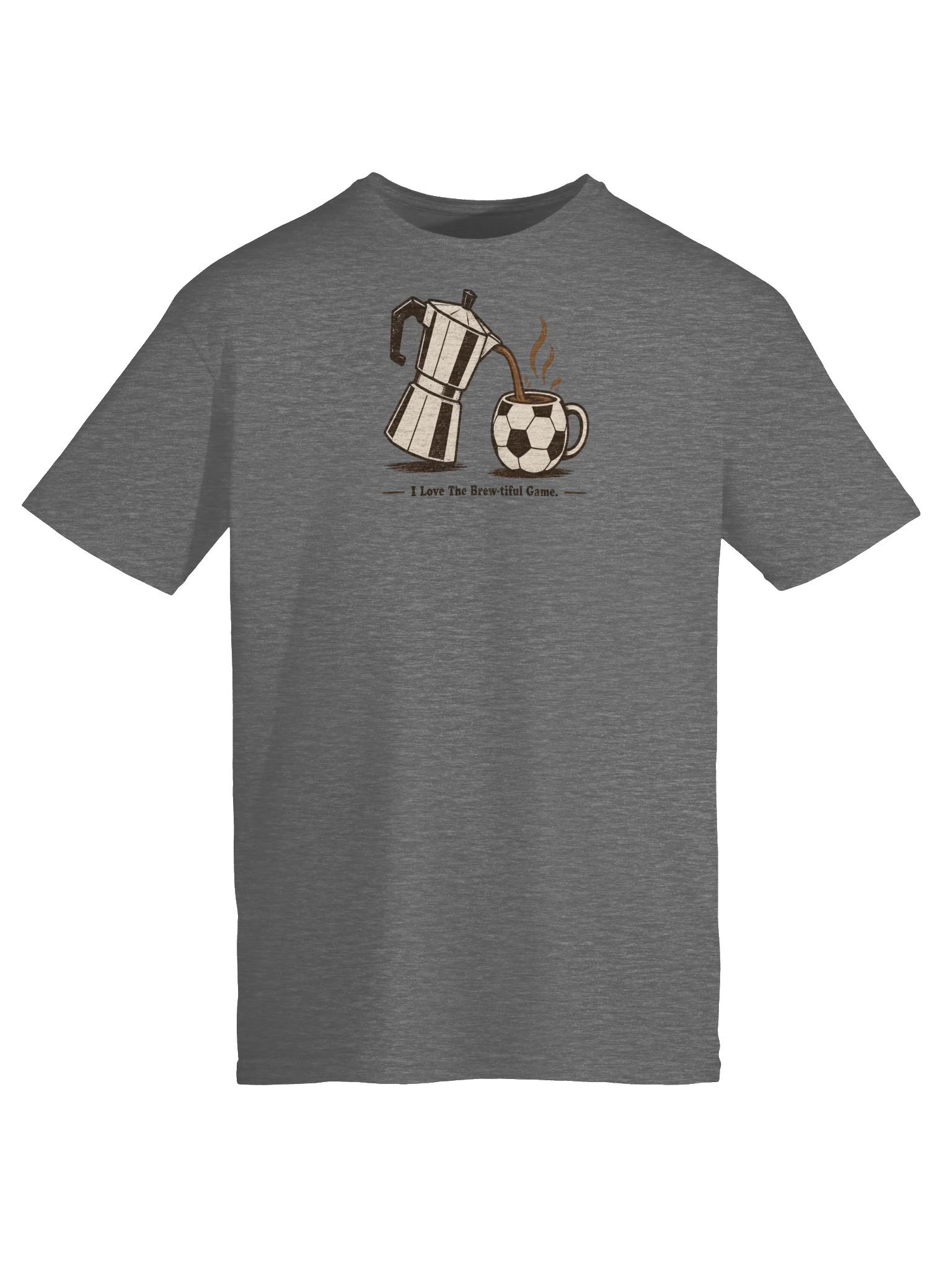 I Love the Brew-tiful Game Soccer Coffee Tee product image (5)