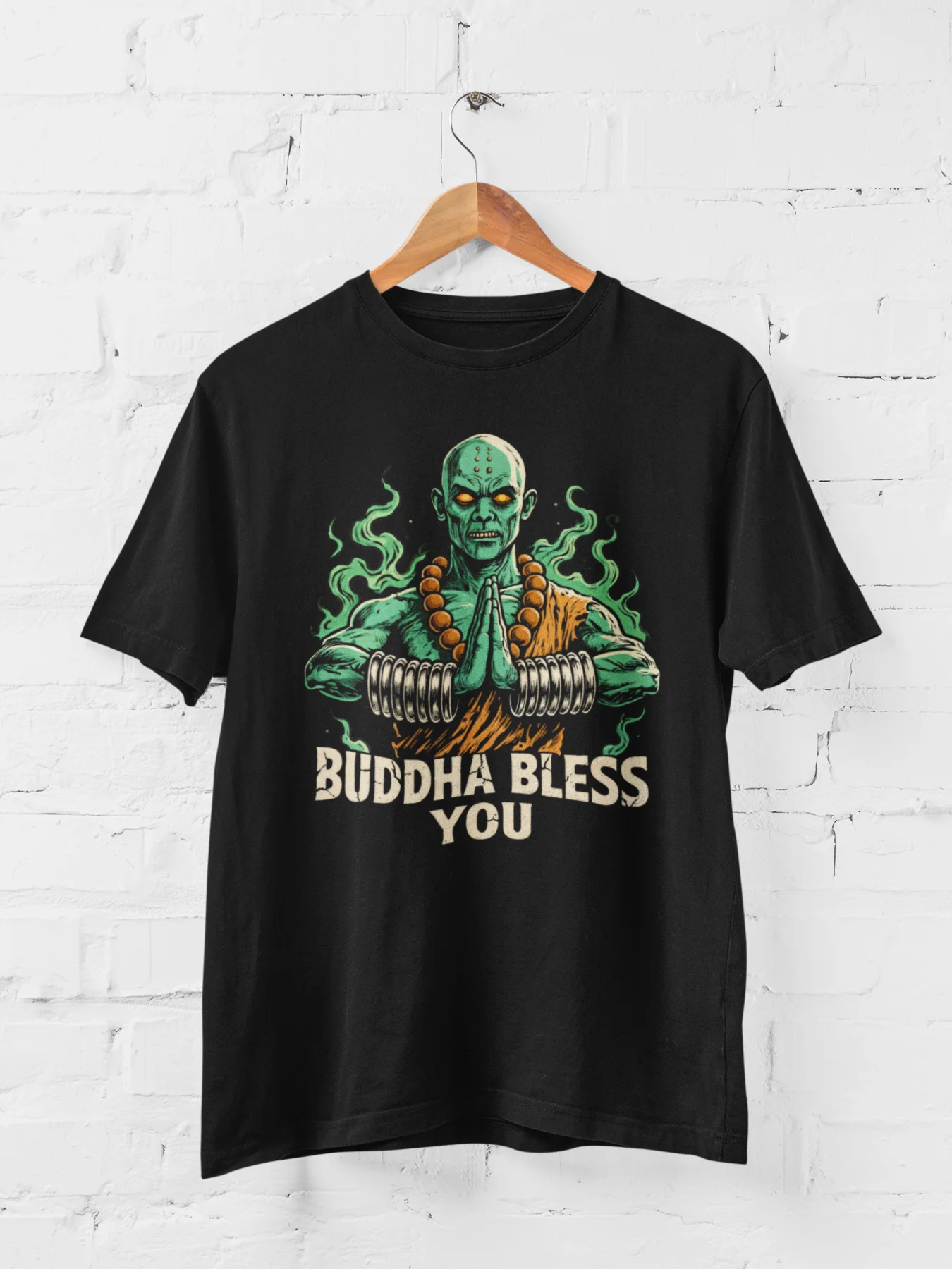Zombie Shaolin Monk Funny Tee product image (1)