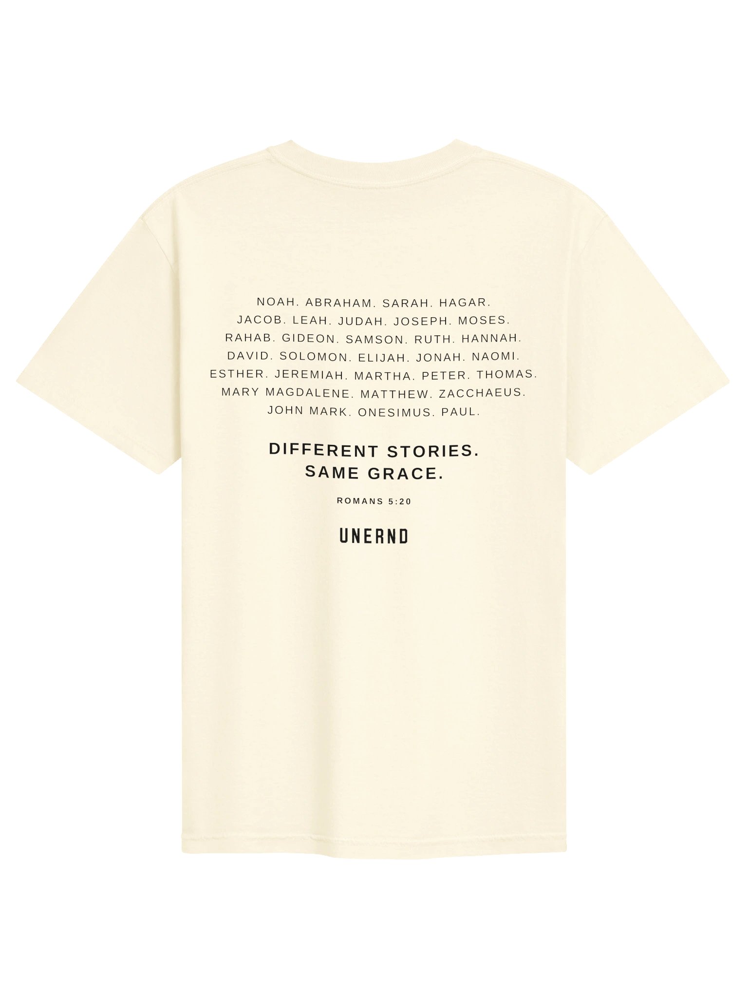 DIFFERENT STORIES. SAME GRACE. — Heavyweight Tee - Ivory product image (2)