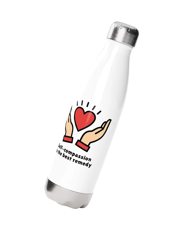''Self-compassion is the best remedy'' stainless steel water bottle product image (2)