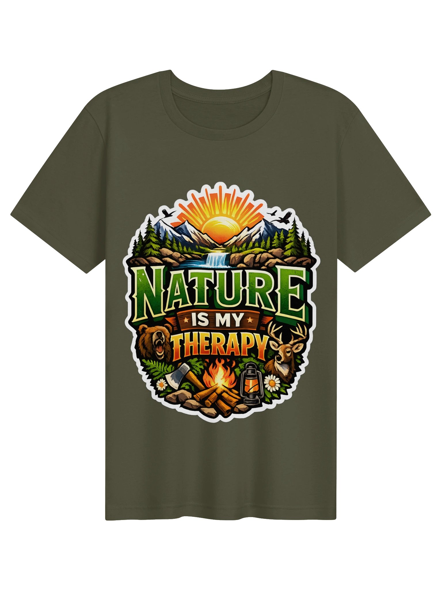 Nature Is My Therapy Outdoor Graphic Tee product image (5)