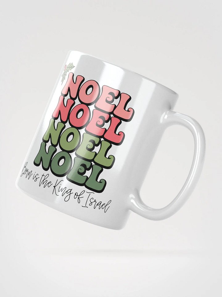 NOEL White Glossy Christmas Mug product image (2)