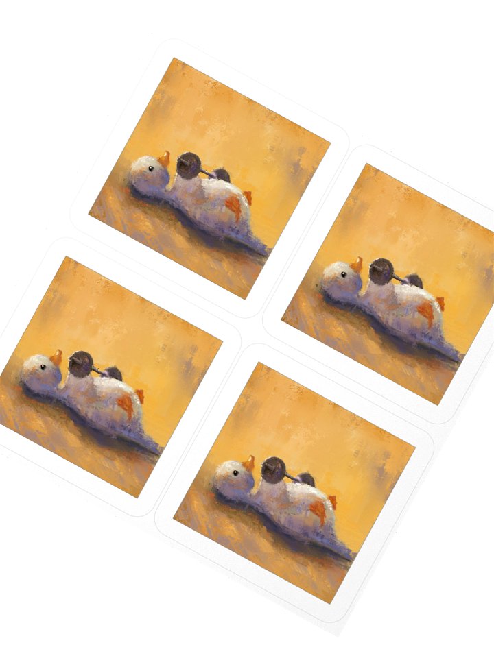 Luiz The Goose Bench Press Kiss Cut Stickers product image (4)