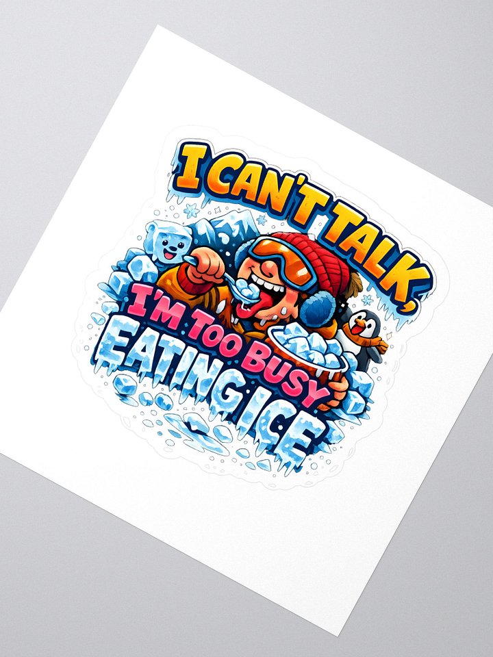 Eating Ice Sticker product image (2)