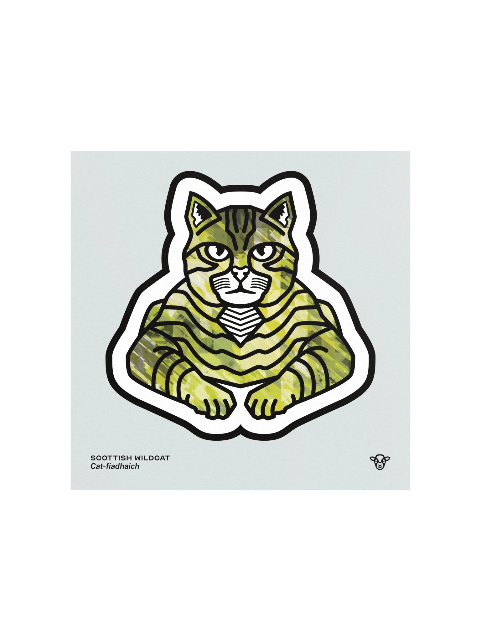 Scottish Wildcat Matte Square Print product image (1)
