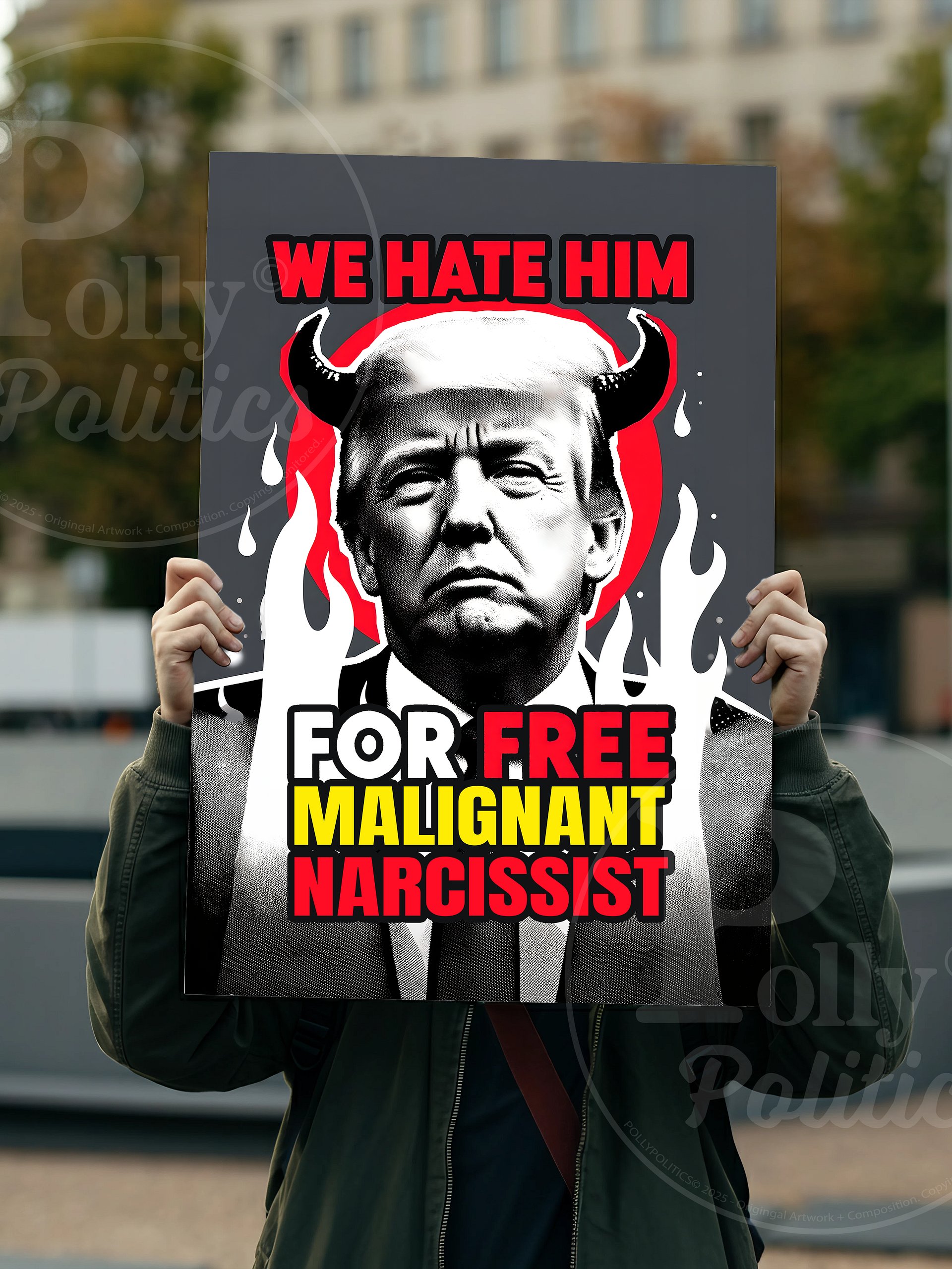 Malignant Narcissist Protest Sign product image (3)