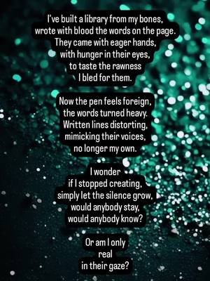 Am I real? #poetry #sofiayorke